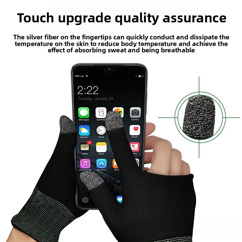 Touch-Sensitive Lightweight Gaming Gloves - Sweat-Proof & Comfortable for Mobile Gameplay