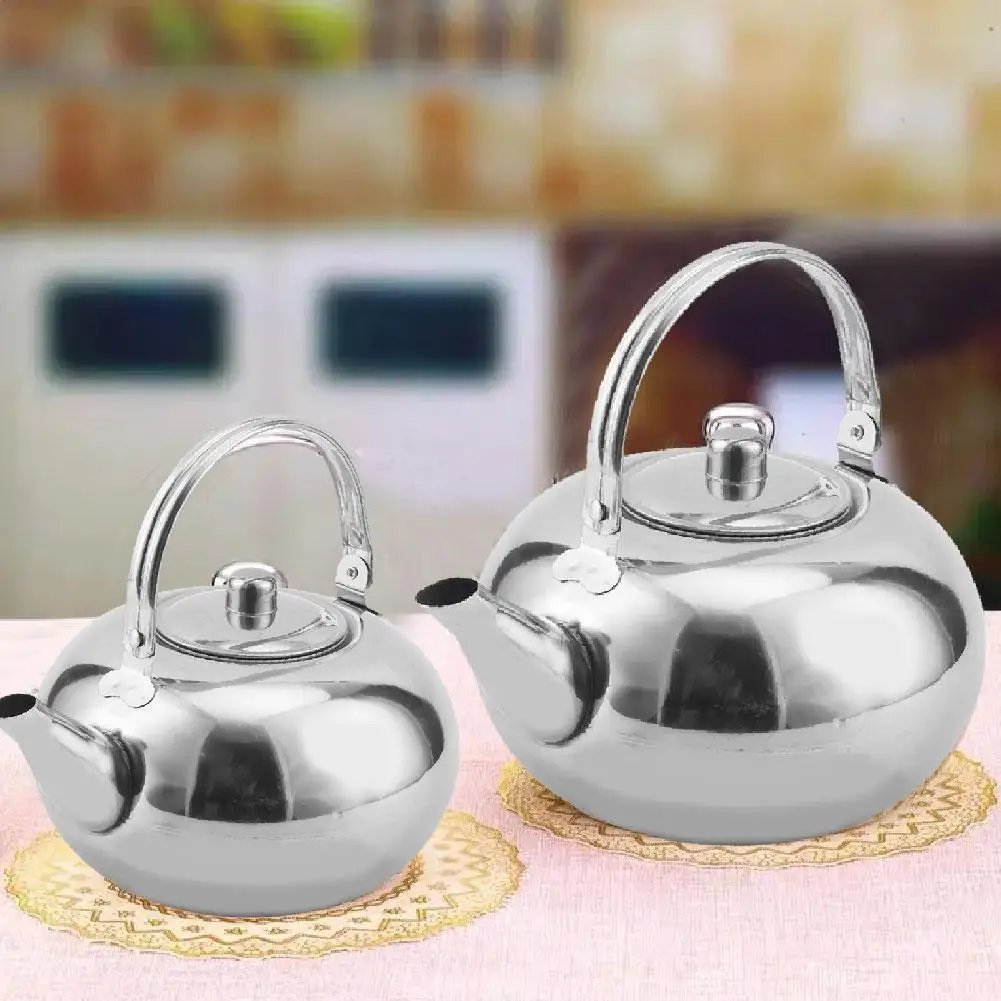 Description Picture 5 of itemStainless Steel Water Kettles Teapot With Infuser Filter Coffee Kettle Green Tea Jug Home Office Tea Coffee Tools Cookware