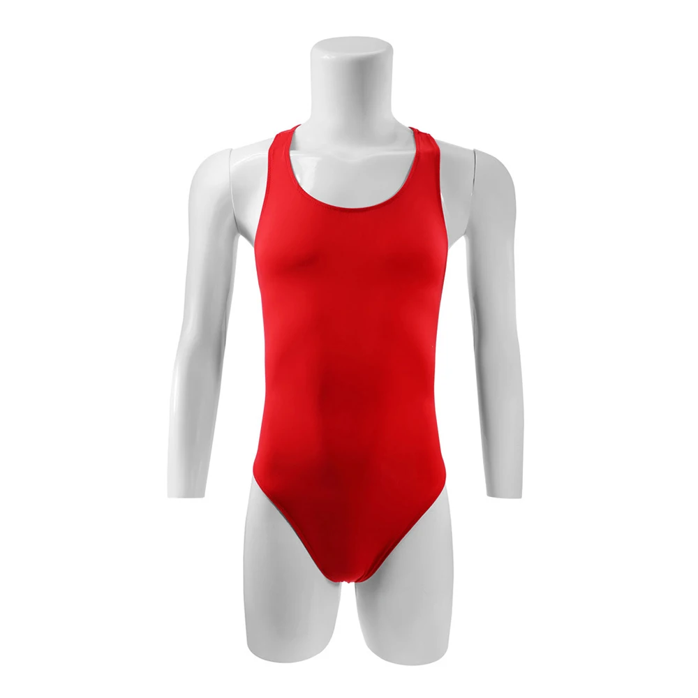 

Clothes Men Bodysuit Solid Underwear Backless Breathable Clubwear Comfortable Homewear Ice Silk Innerwear Male