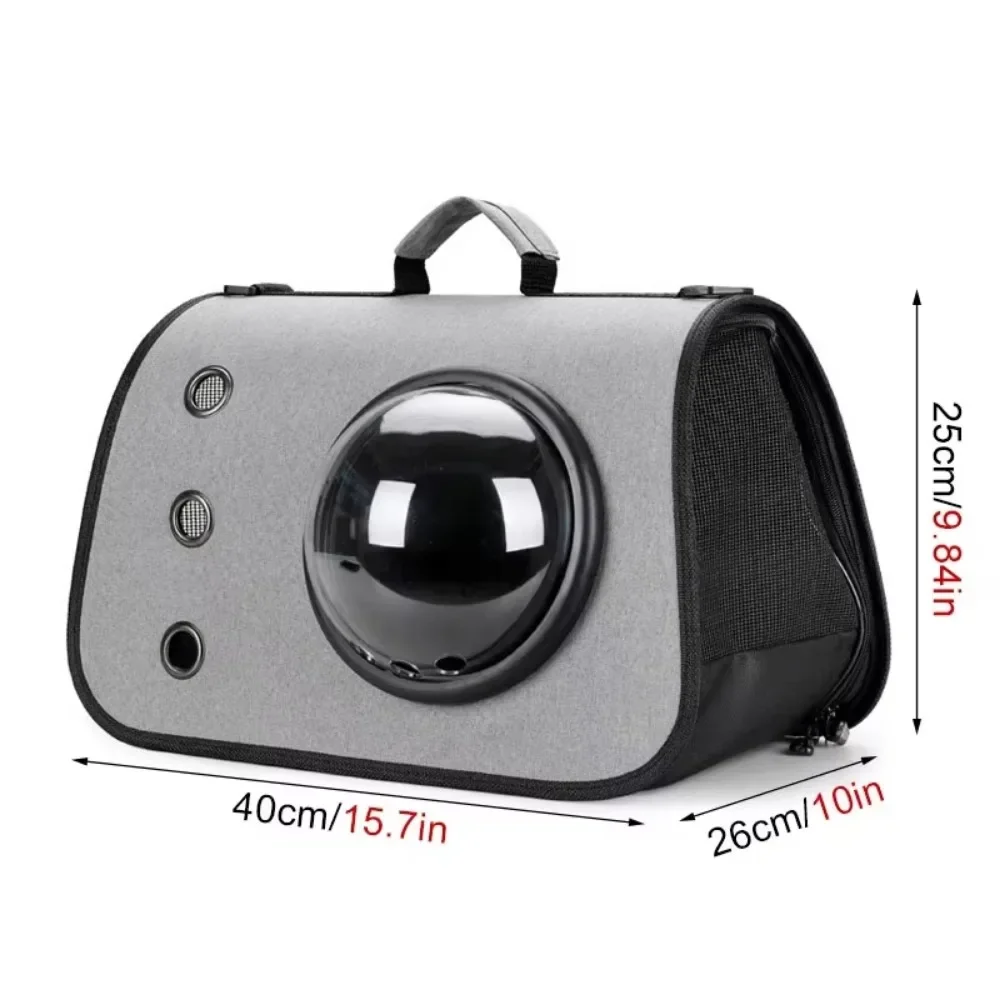 Foldable Pet Carrier Backpack 360&deg; Ventilated Mesh Space Capsule Design Cats Dogs Travel Outdoor Lightweight Handheld Bag pet carrier bag pet carrier backpack pet bag