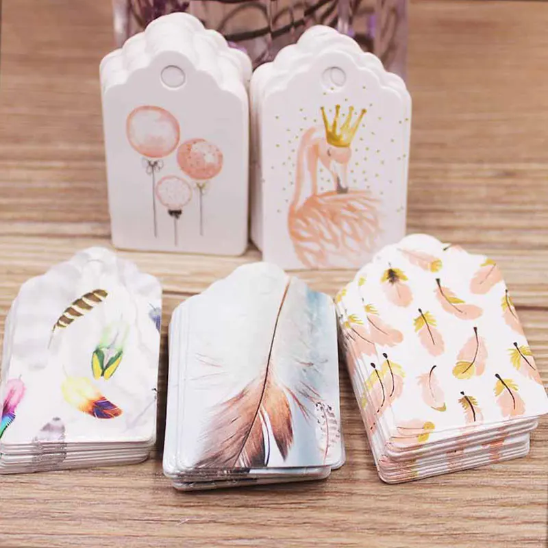 50pcs5x3cmGiftTagsPackagingHangCardsforWeddingBirthdayParty