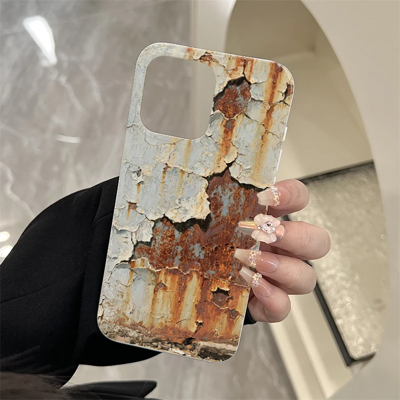 Vintage Industrial Shockproof Rusty Phone Case with Advanced Protection