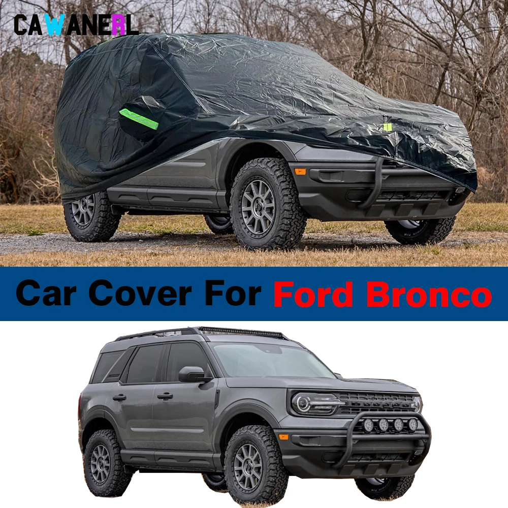 

Waterproof Car Cover SUV Outdoor Indoor Anti UV Sun Snow Rain Scratch Prevent Cover For Ford Bronco 2021 2022 2023
