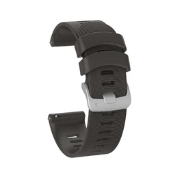 Official Silicone Sports Watch Band - Durable Button Design Bracelet - 20mm (Grey)
