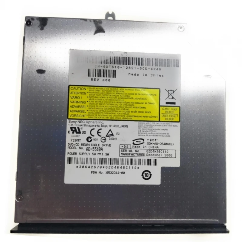 Rewriter Dvd Crus Ad-5540A Lettore Cd Registratore Rw Sok-Aw-Q540A Dischi (B) # Crus Ad-5540A / Sok-Aw-Q540A (B)