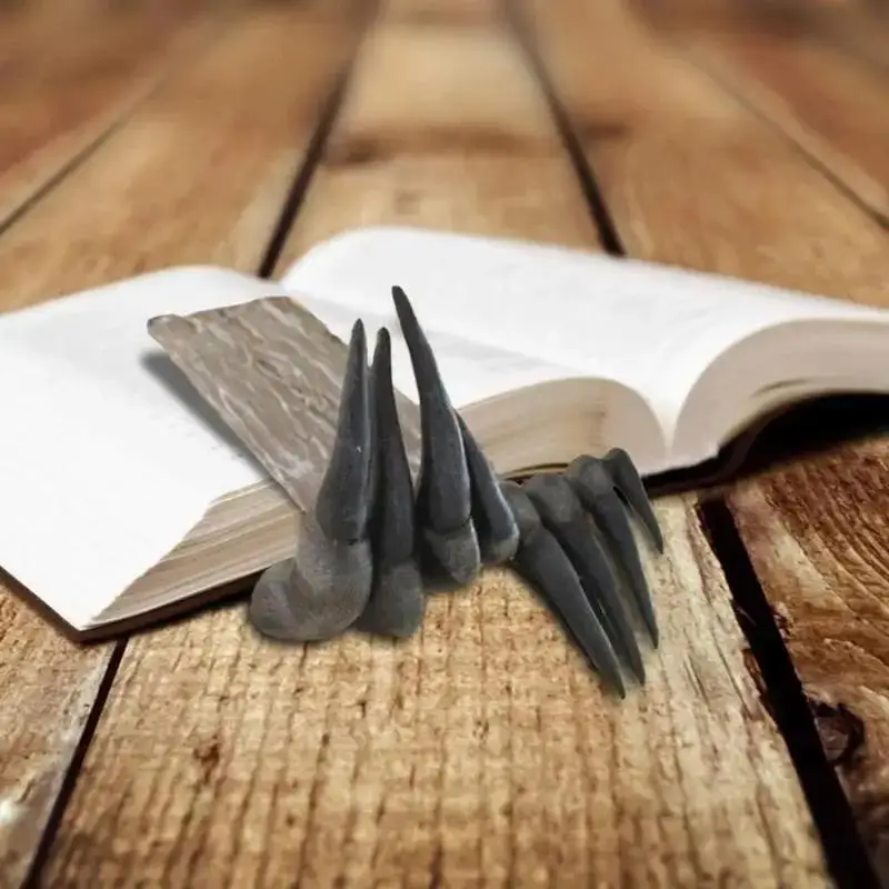 Halloween Claw Bookmark Terrifying Devil Claw Office Desktop Decoration Resin Craft Ornament Halloween Home Decoration