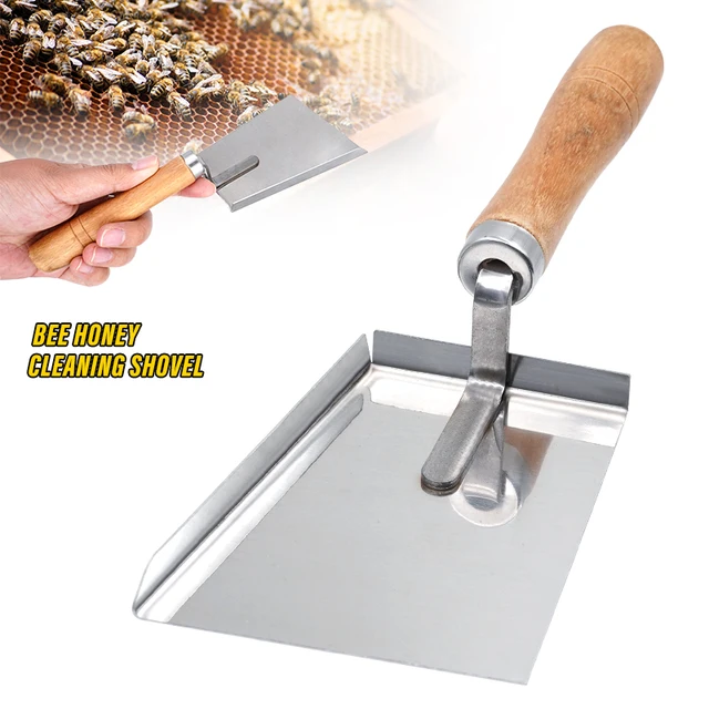 1Db Méztisztító Lapát Méhkas Méhek Tisztító Mézkaparó Méhész Eszköz Apikultúra