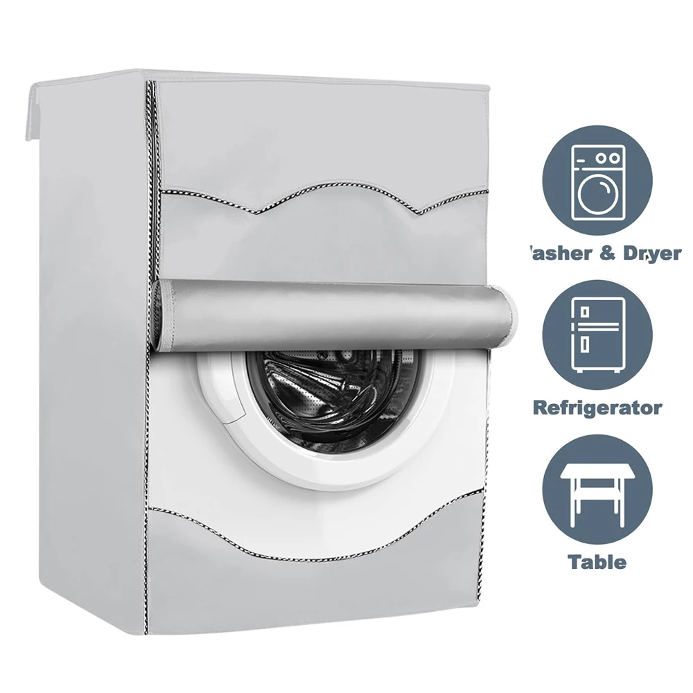 210D Waterproof Case Silver Coating Washing Machine Cover Sunscreen Front Load Laundry Dryer Cover washing machine cover