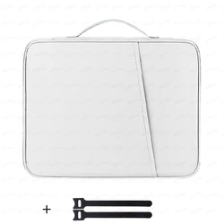 Versatile Tablet Handbag with Adjustable Strap - Fits 11 to 12.9 Inch Tablets - 12.4 - 13 inch (White with straps)