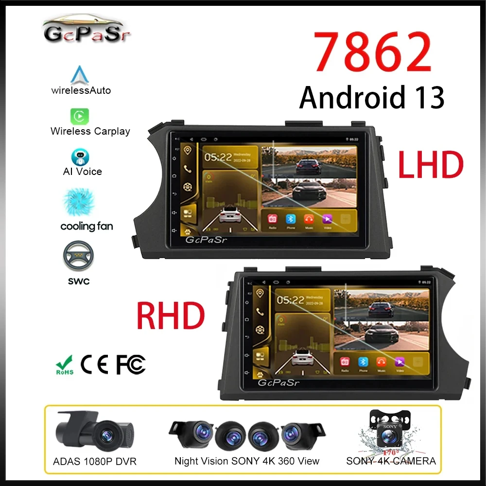 

Android 13 For SsangYong Kyron Actyon 2005 - 2013 Car Radio Carplay Auto Multimedia Video Player Dash Cam 5G No 2din DVD DSP BT