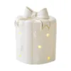 Ceramic Christmas Snowman Car Desktop Home Decoration Small Scene Layout Props Yard Sculptures for Outdoor Modern 1