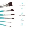 12 Pieces Professional Quality Brush Face Paint Brush Set  For Face Painting Watercolor Acrylic Oil Painting Nail Art 4
