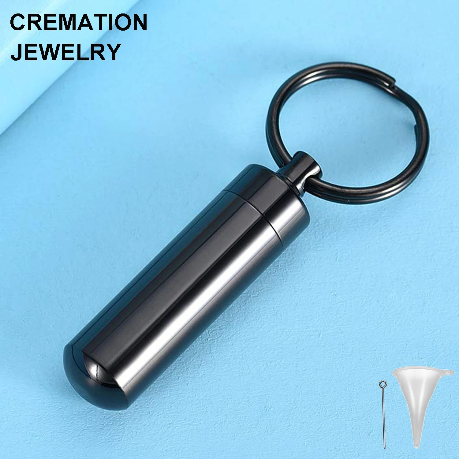 Wholesale Custom Tube Ashes Urn Cremation Keychain for Human Pet Ashes