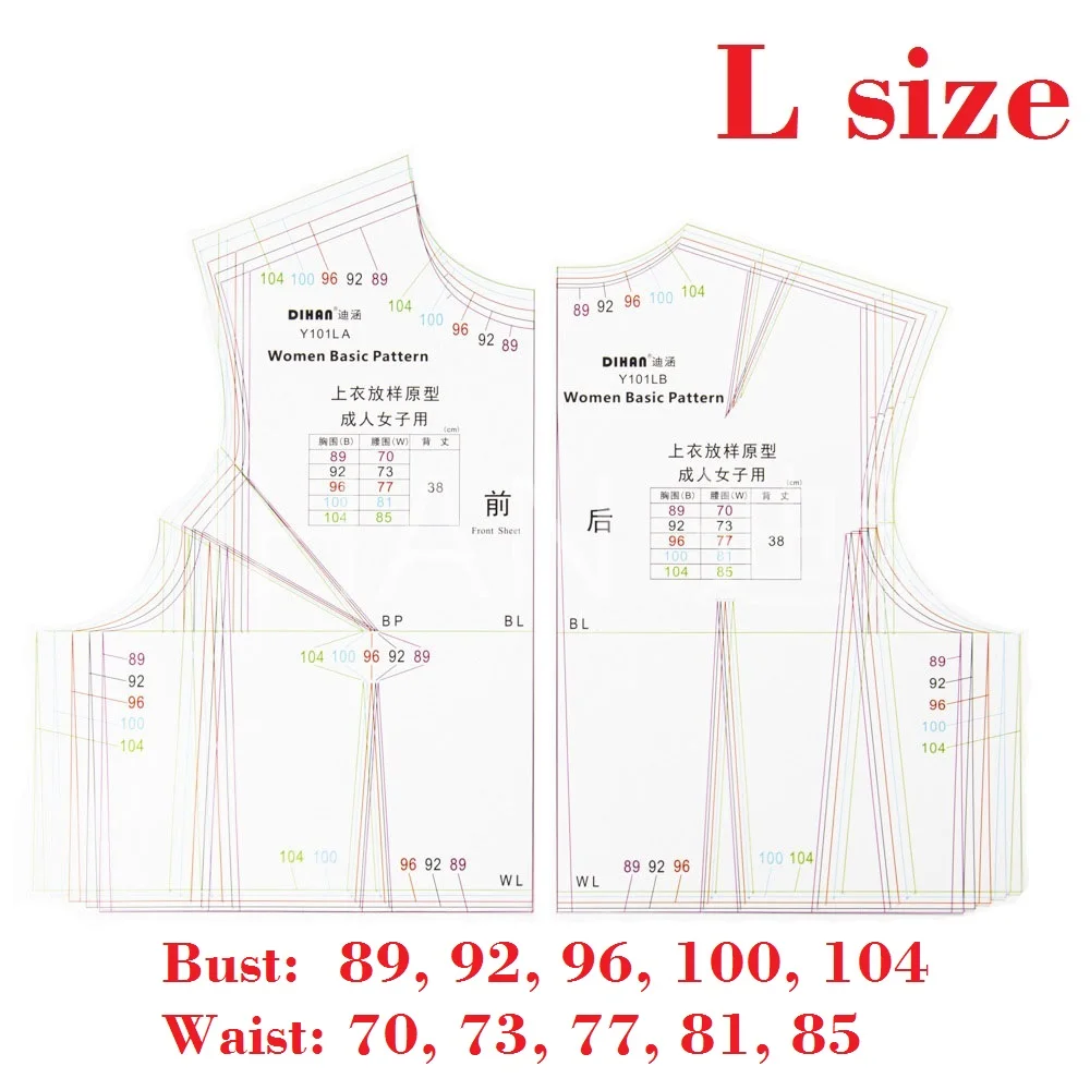  DIHAN #9034 1/2 Scale Ruler, Armhole French Curve Sandwich line  Scale Sewing Tailor Ruler Vary Form Tailor Fashion Design Ruler, Pattern  Making Ruler, Tailoring Ruler, Garment Ruler, Sewing Ruler