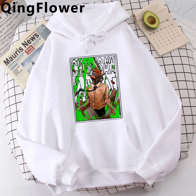 

Chainsaw Man Pochita Makima hoodies men hip hop Ulzzang 2022 printed male clothing anime printed