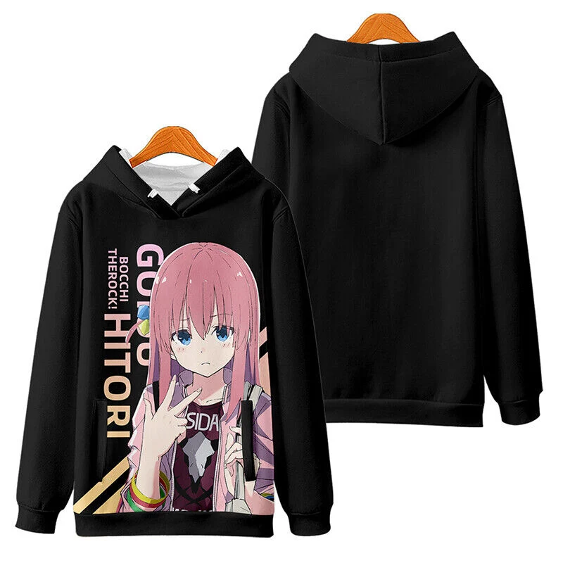 Bocchi The Rock Hoodies Hitori Nijika 3D Print Women Man Streetwear Oversized Pullovers Y2k Hoodie Sweatshirts Woman Clothing