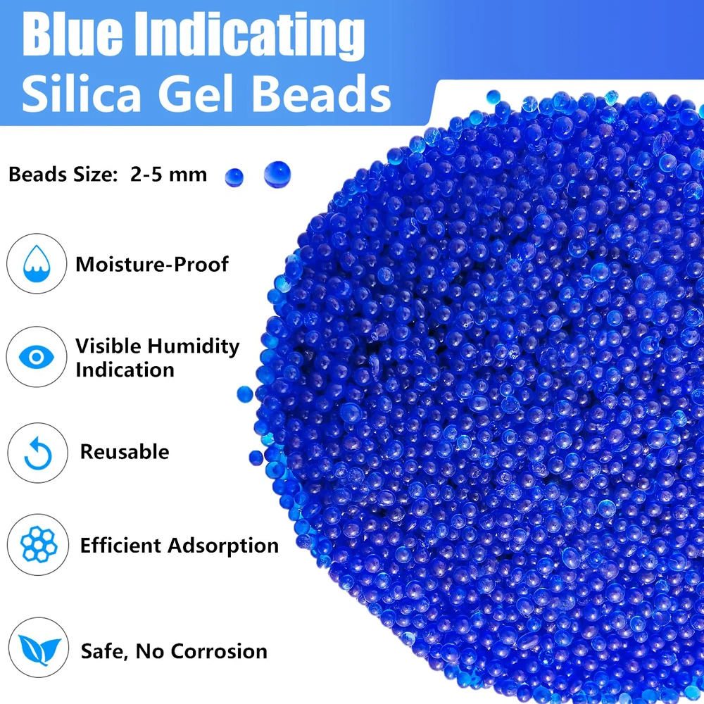 Waterproof Reusable Silica Gel Beads 500g Moisture Absorber for Electronic Product