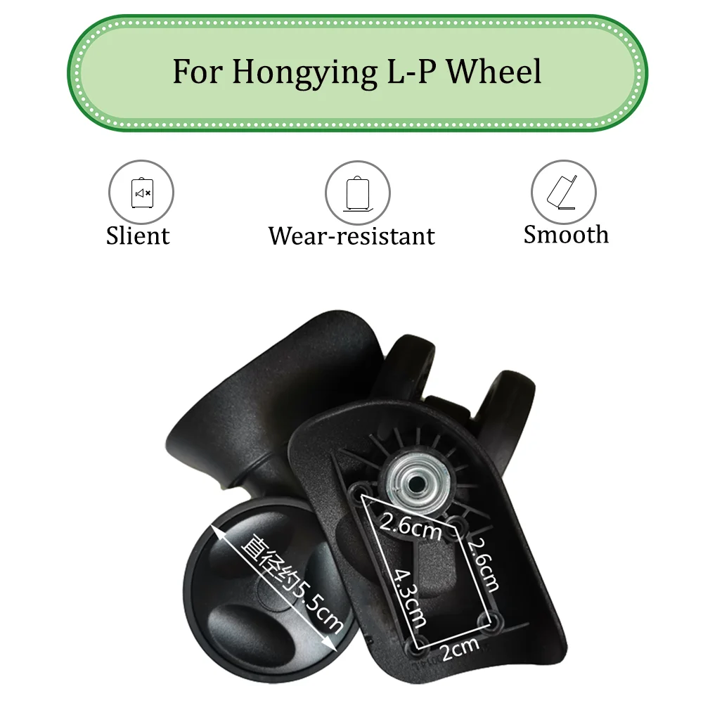 Suitable For Hongying L-P Universal Wheel Trolley Case Wheel Replacement Luggage Pulley Sliding Casters wear-resistant Repair
