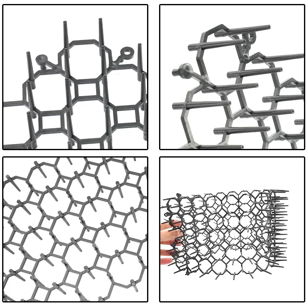 Cat Scat Mat Anti-Cat And Plastic Prickle Strip Network Digging Stopper Outdoor Living Avoid Animals Destroyed Vegetables