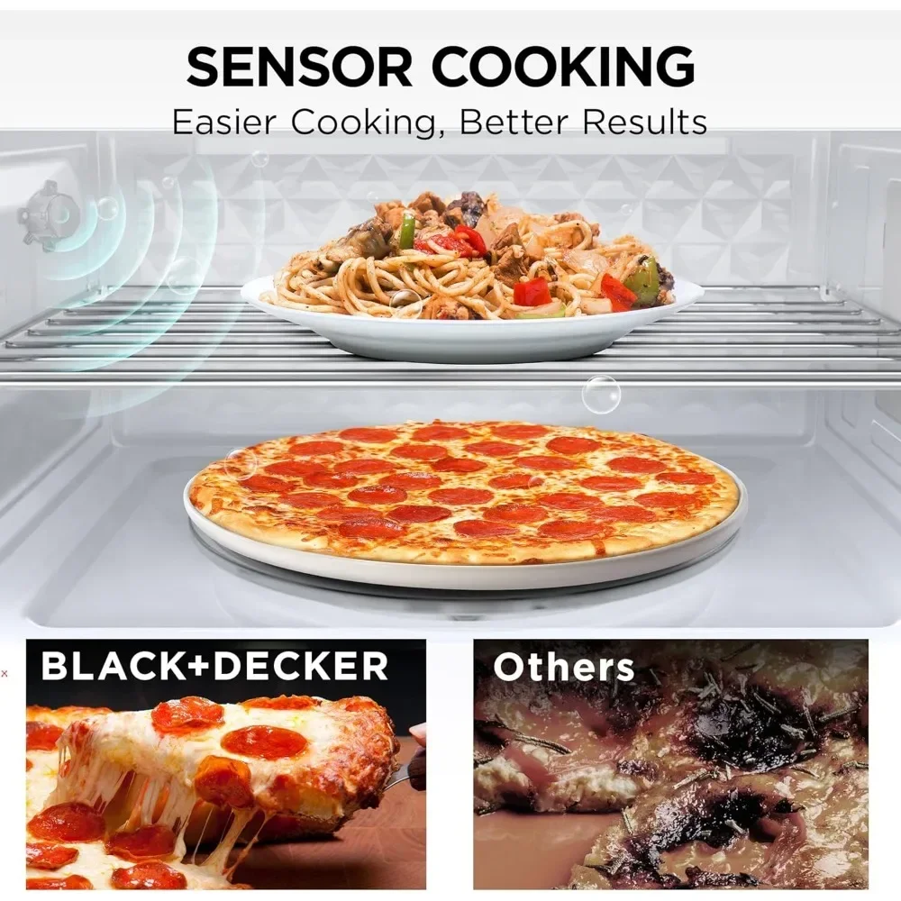 er The Range Microwave Oven with One Touch, 1000 Watts, 400 CFM and Sensor Cooking, OTR 1.9 Cu.ft 4