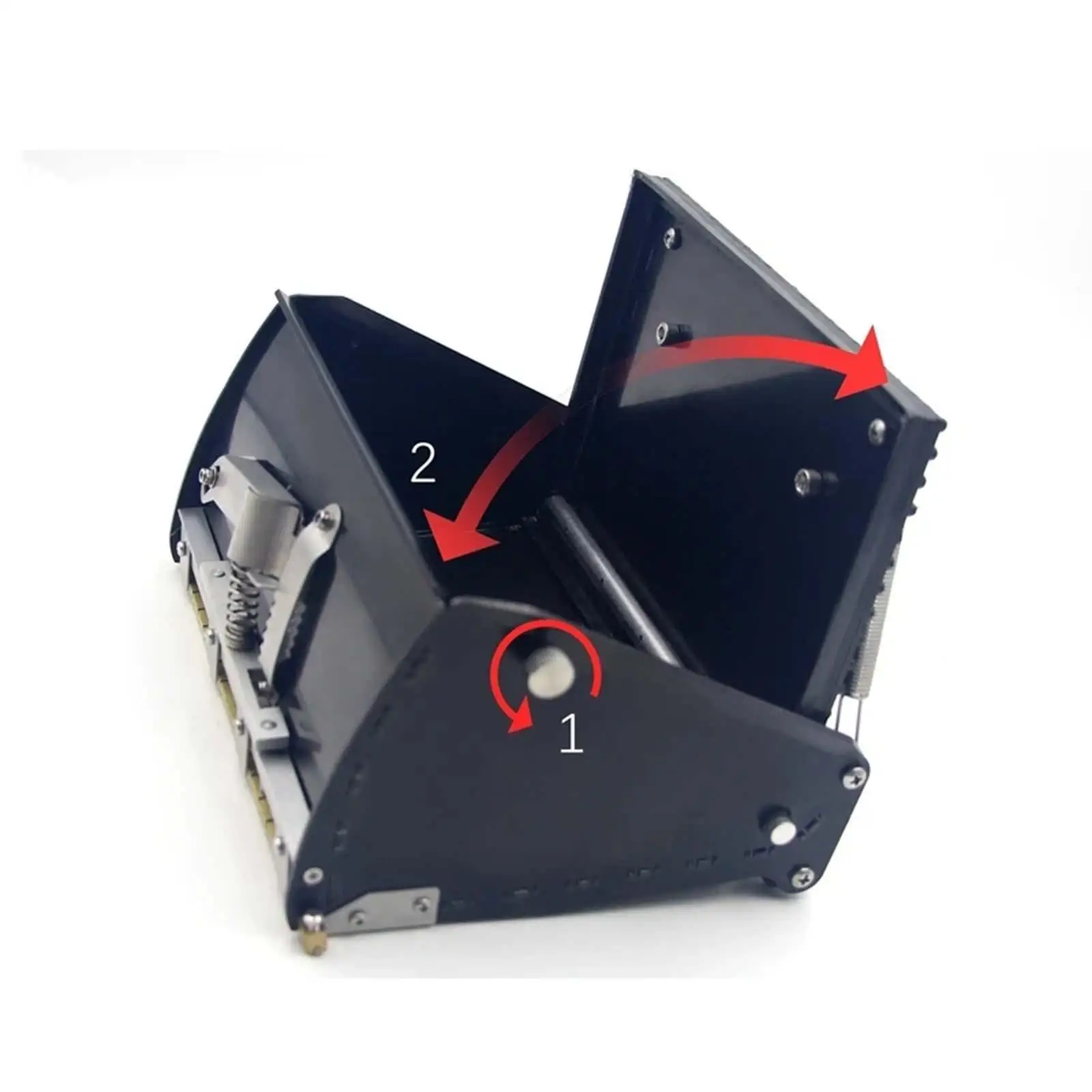 22cm Drywall Putty Flat Finishing Box Metal Case Wall Plastering Scraper Compact 4