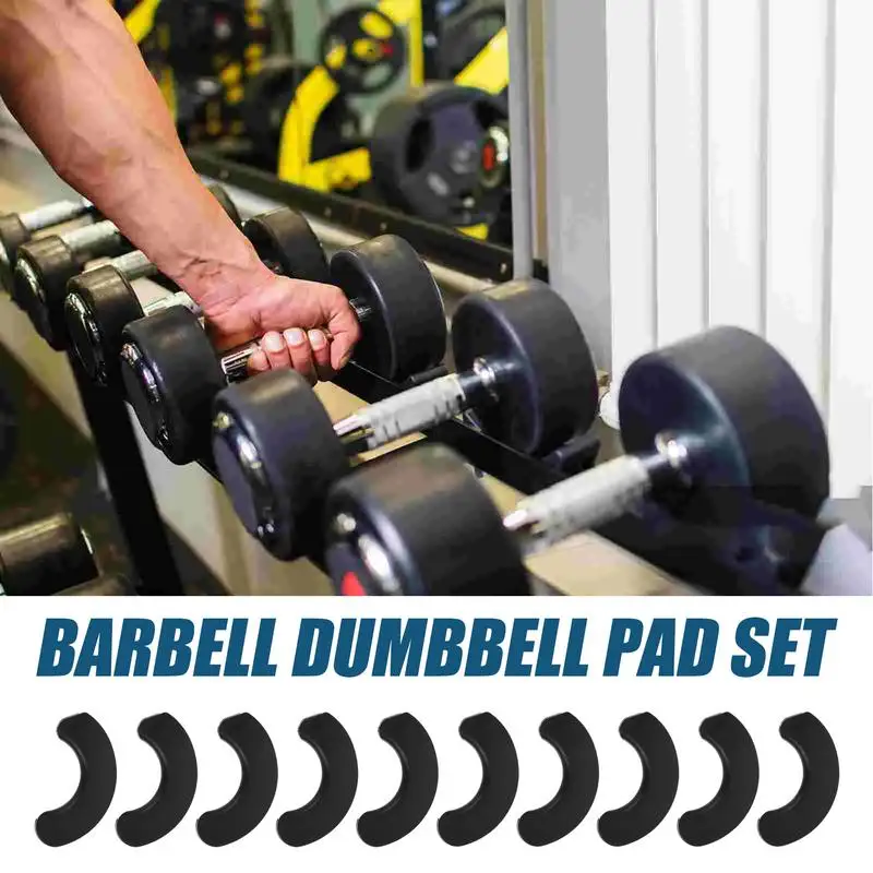 Dumbbell Pad Cushion 10X Protective Pads For Dumbbells Exercise Equipment Accessory Home Gym Fitness Supplies For Rack