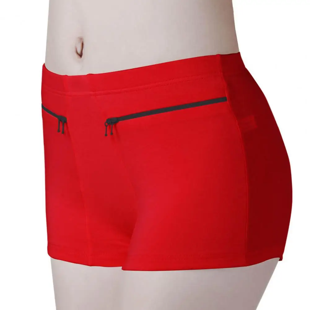 Women Safety Anti-theft Pants Soft Shorts Cotton Boxer Summer Under Skirt Shorts Pockets Femme Underwears