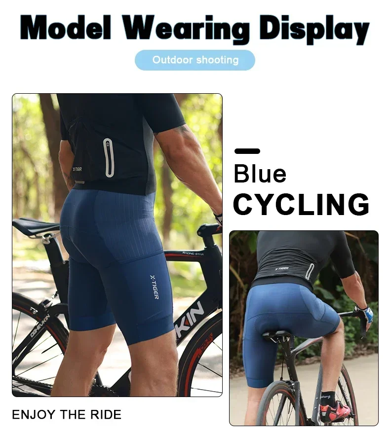 Description Picture 4 of itemX-TIGER cycling shorts 6D padded men's cycling shorts mountain bike fitness leisure shorts summer sports breathable shorts