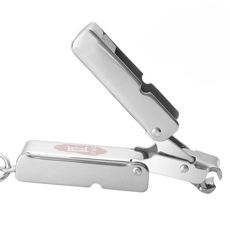 All Steel Transform Nail Clipper, Japanese Style Creative Stainless Steel Nail Clipper, Portable and Mini Folding Na