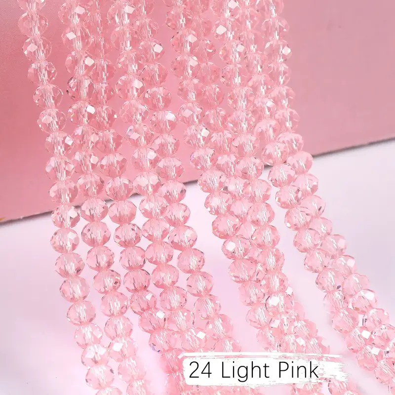 2mm 4mm 6mm 8mm Rondelle Austria Crystal Beads Faceted Glass Beads Loose Spacer Beads for DIY Bracelet Garment Making - Image 48