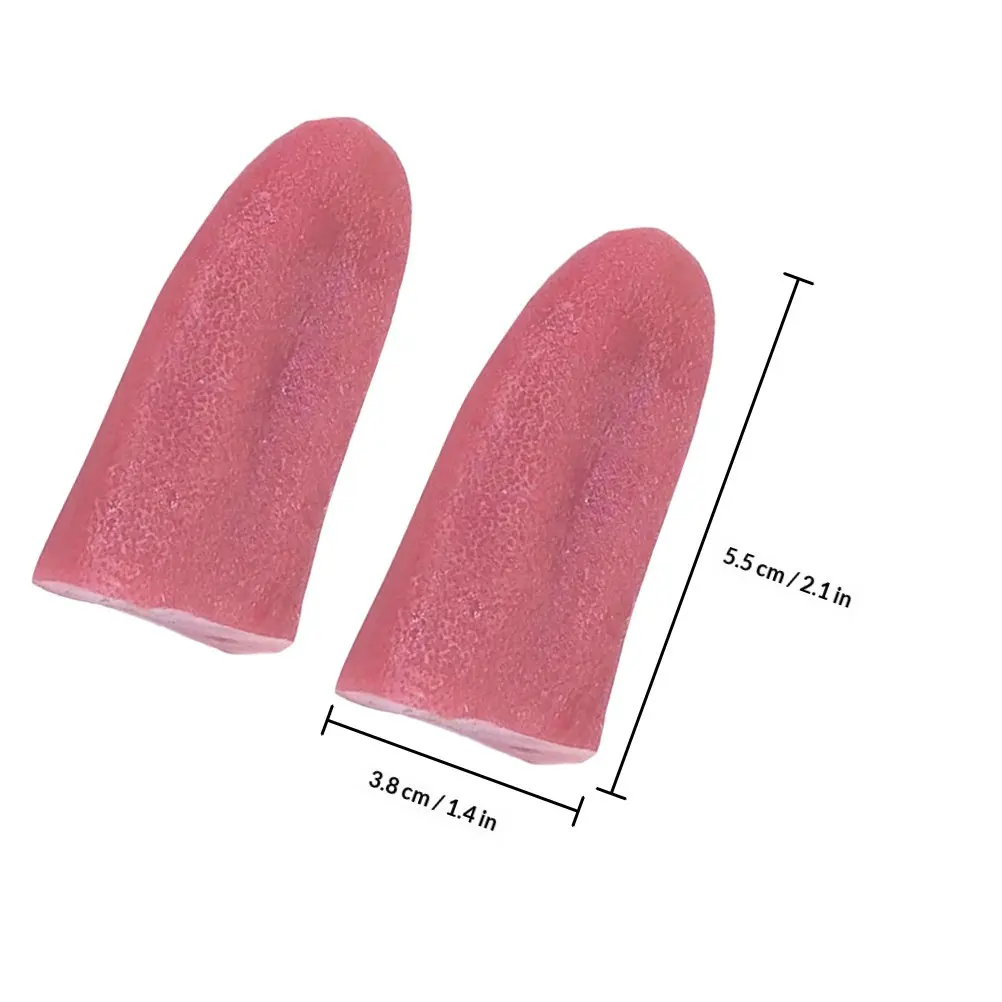 12Pcs 컴팩트 가짜 혀 장식 프리미엄 Tpr 소재 할로윈 축제 바보의 날 파티 용품 무대용 무서운 장난 소품