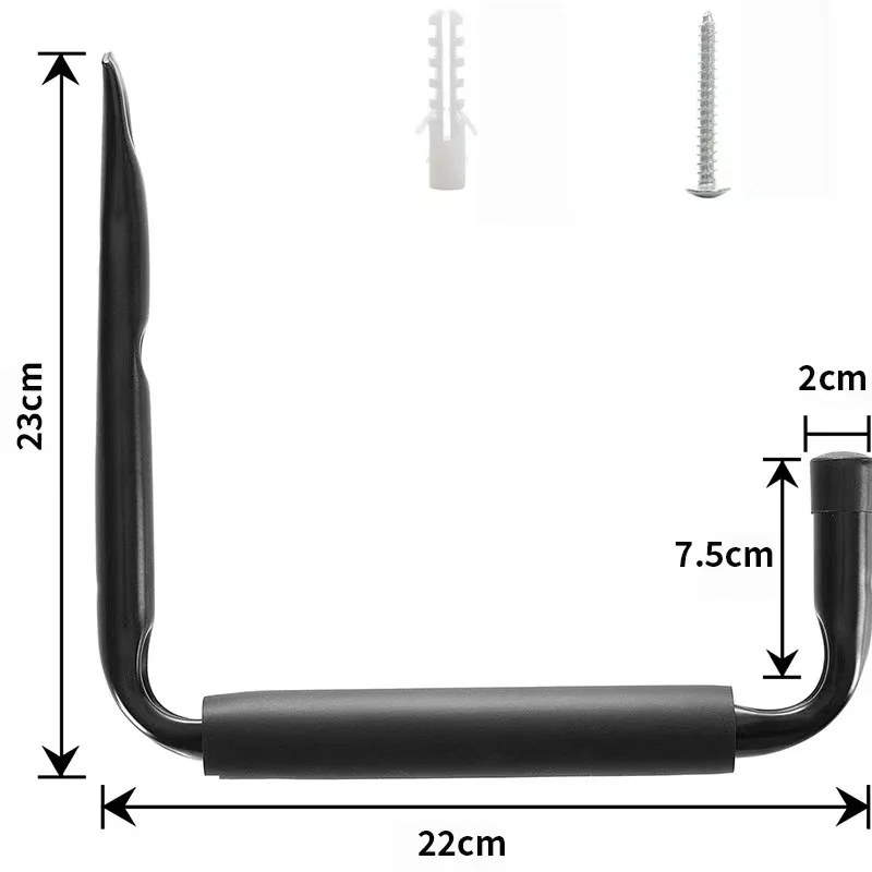 Heavy Duty 9-Inch Wall Hooks for Garage Storage - 60LBS Capacity