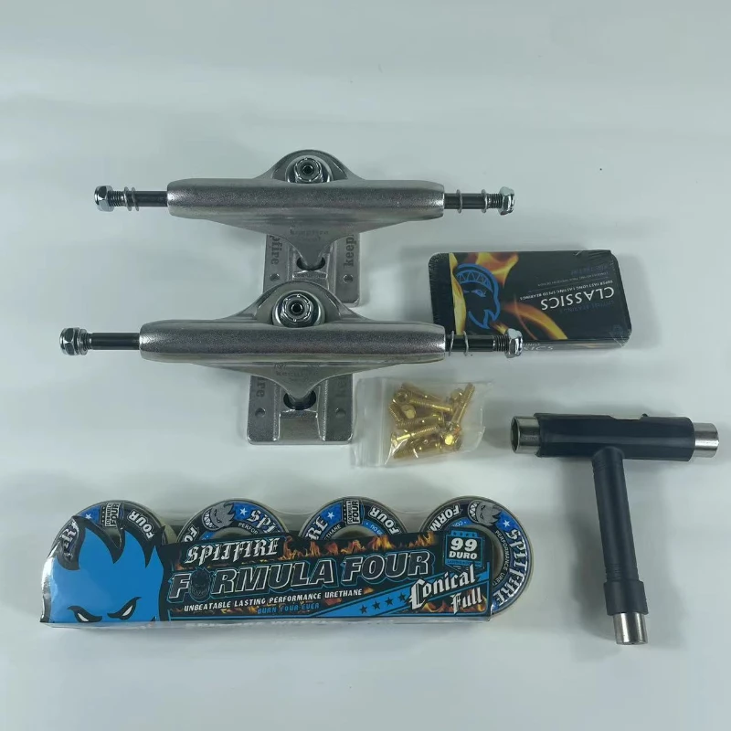 스케이트보드 부품 휠 베어링 T-툴 트럭 세트, 프로 모어 사이즈 139mm, 5.25 인치, 51mm, 52 53/54