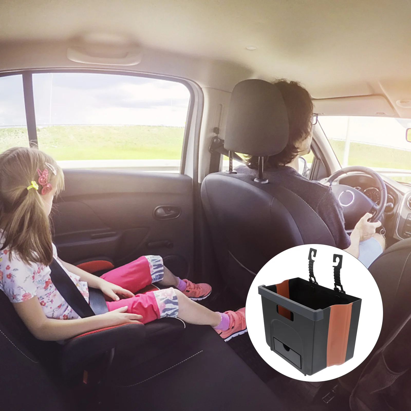 

Garbage Can Car Dump Supplies Idea Goods Container Useful Things for Cars Hanging Basurero