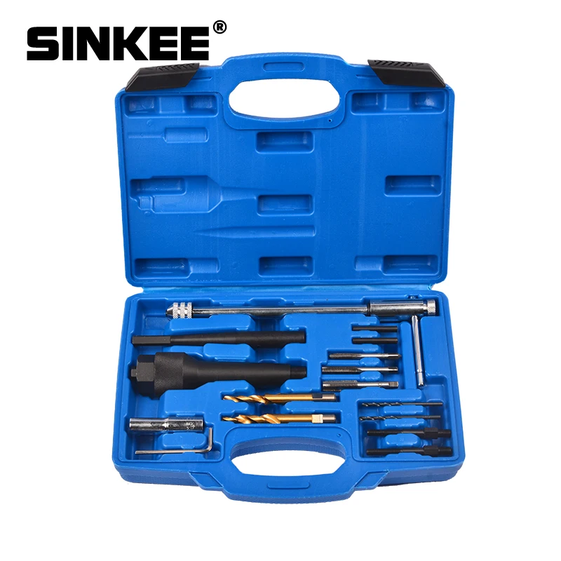 

Damaged Glow Plug Removal Thread Repair Drill Wrench Spark Plug Gap Extractor Remover Tool Kit 8MM 10MM SK1095