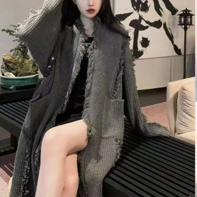 Women Autumn Winter Knitted Sweater Cardigan