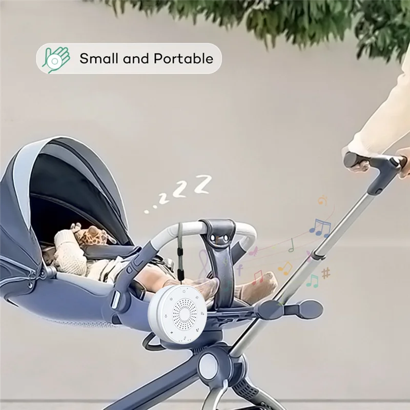 Sleep White Noise Portable Sound Machine For Adults Kids Baby, With 30 Soothing Sounds,5 Color Night Light,3 Timer