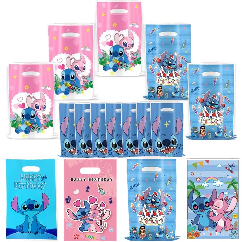 30 Stück Party-Geschenktüten Cartoon Design - 25,5x16,5cm Blau-Rot Für Kindergeburtstag