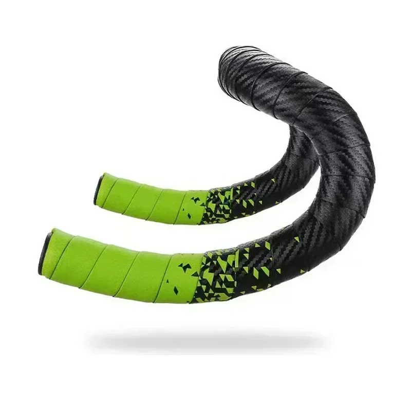 Bicycle Handlebar Tape Anti-Vibration PU EVA Bent Cycling Road Bike Tapes Racing Breathable Non-Slip Handle Bar Belt Wrap