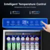 24 Inch Beverage Refrigerator Weather Proof Stainless Steel Beverage Fridge Beverage Cooler for 180 Cans, Built-in/Freestanding 4