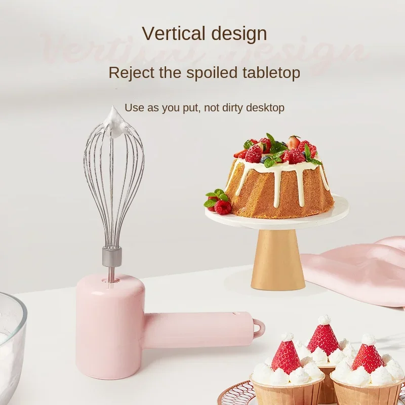 Portable Electric Food Mixer Wireless Hand Blender 3 Gear Speeds High Power Dough Blender Egg Beater Baking Kitchen Mixer Tools 3