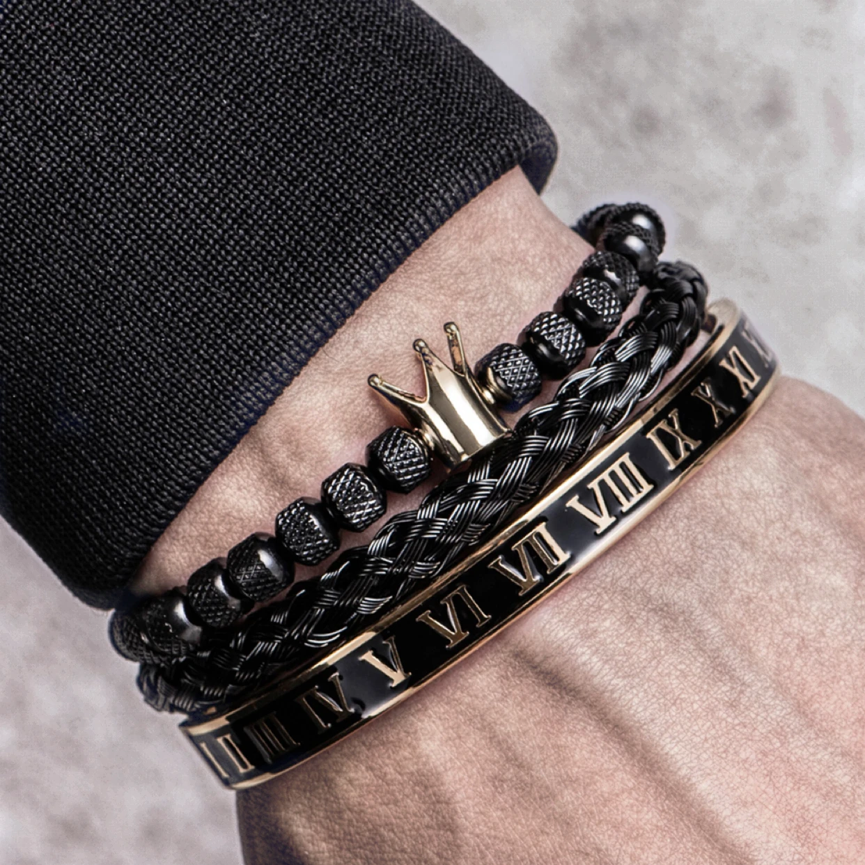 Luxury Roman Royal Gold Crown Open Adjustable Bracelet – RING OF GOD