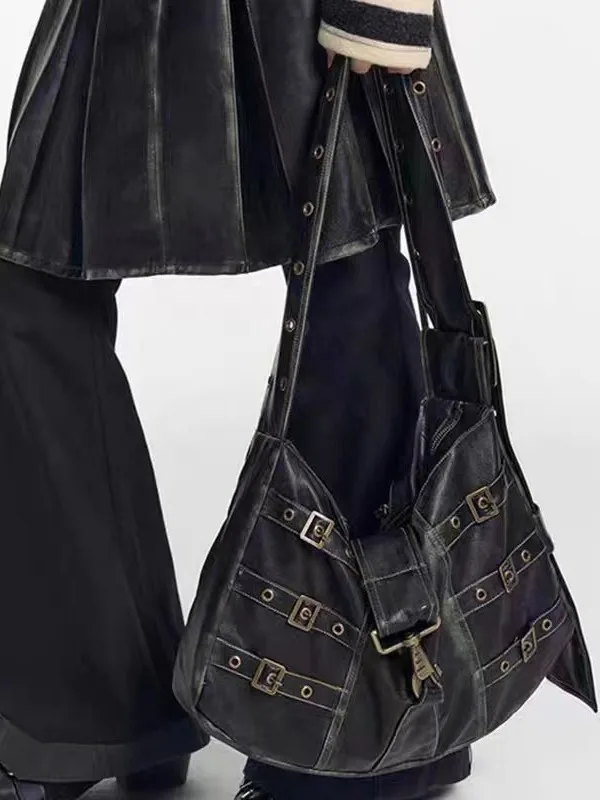 Y2K Women Streetwear Harajuku Vintage Grunge Black Purse