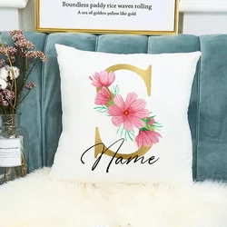 Custom Name Pillowcase - Personalized Cushion Cover Gift (S)