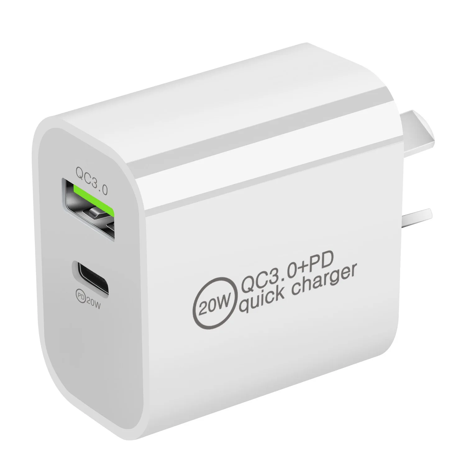 18w Pd Qc 3 0 Dual Usb Charger Quick Charge Eu Us Eu Au Plug For Iphone