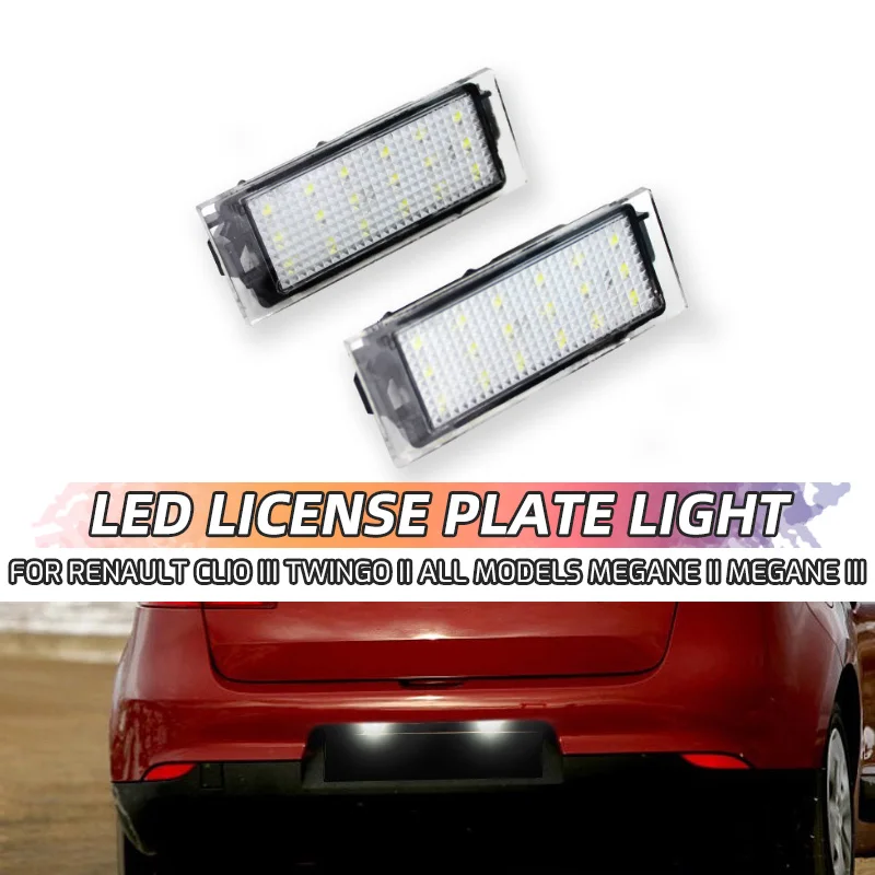 Per Renault Megane 3 Clio Luce Targa Bianca Nessun Errore Numero Led Luce Targa Laguna 2 Megane 3 Twingo