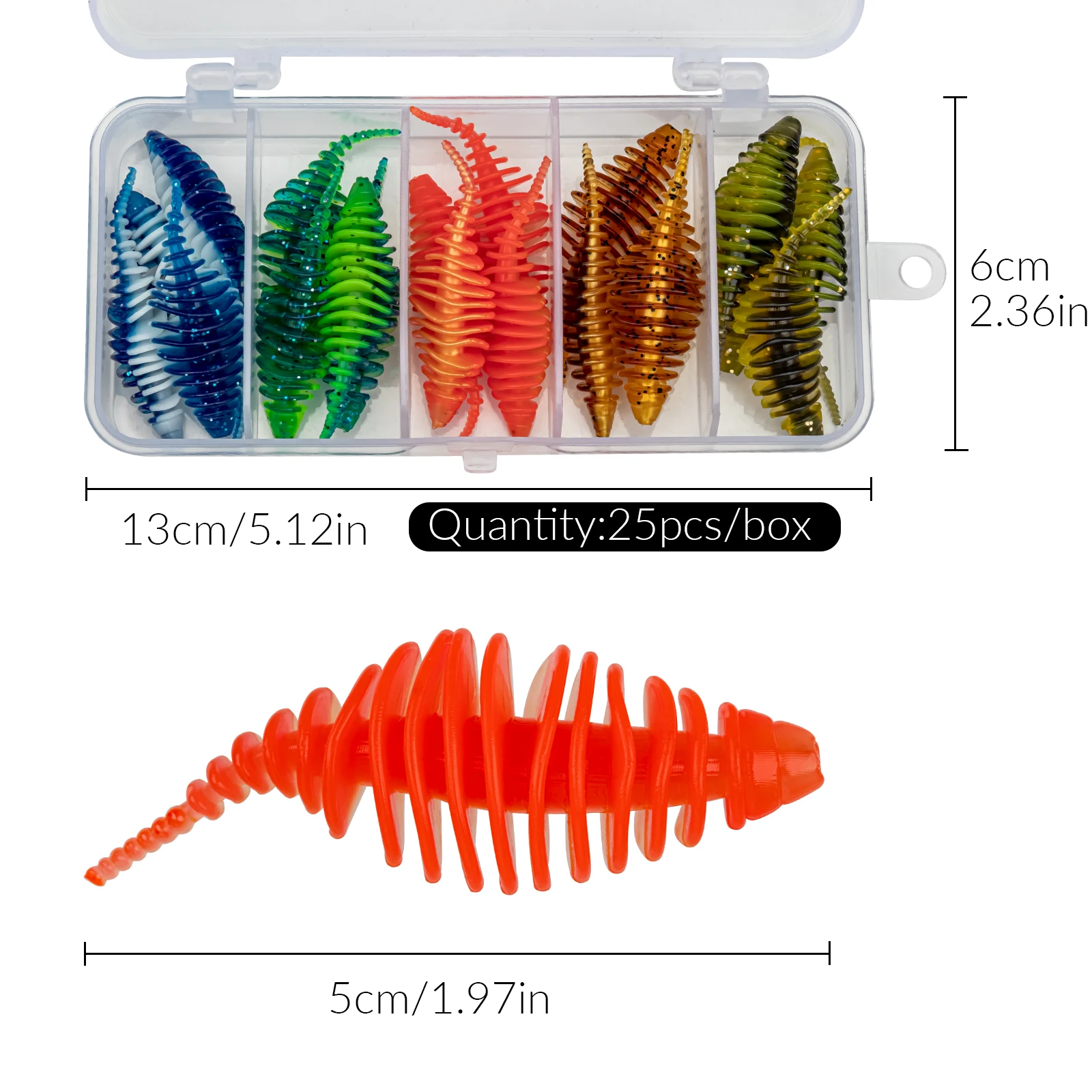 QualyQualy Trout Silicone Soft Bait Colorful Artificial Small