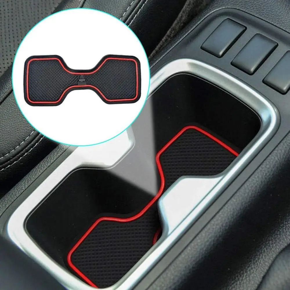 20 pcs/set Cup Slot Holder D23 Rubber Red Gate Fit Pad Water Cup Mat NP300 door slot pad water cup pad red color non-slip mat