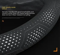 Car Breathable Anti-Slip Suede Leather Steering Wheel Cover For Cupra Formentor Terramar Tavascan Ateca Born Leon ST IBIZA Raval 5