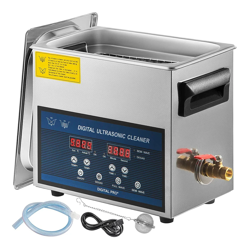 3/6/10/30L Stainless Steel Ultrasonic Cleaner with Degassing Function 28/40KHz Dual Frequency Ultrasound Cleaning Machine